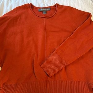 French connection burnt orange fall sweater